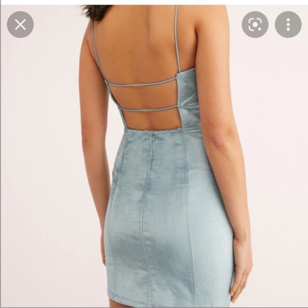 Free People Light Blue Mini Dress